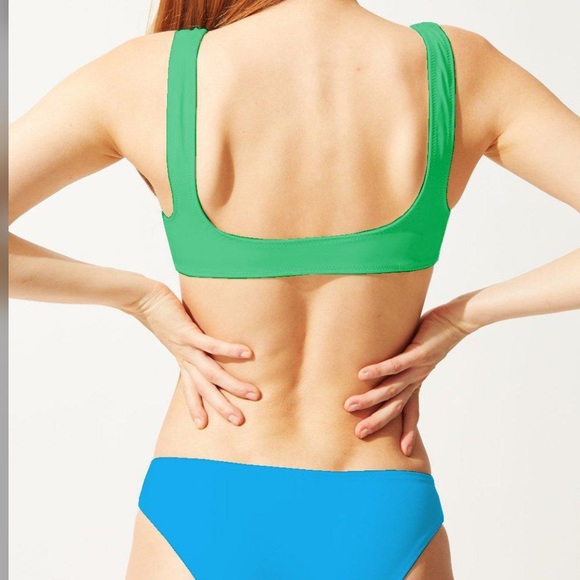 Solid & Striped The Beverly Swim Top Cricket green - Picture 3 of 9